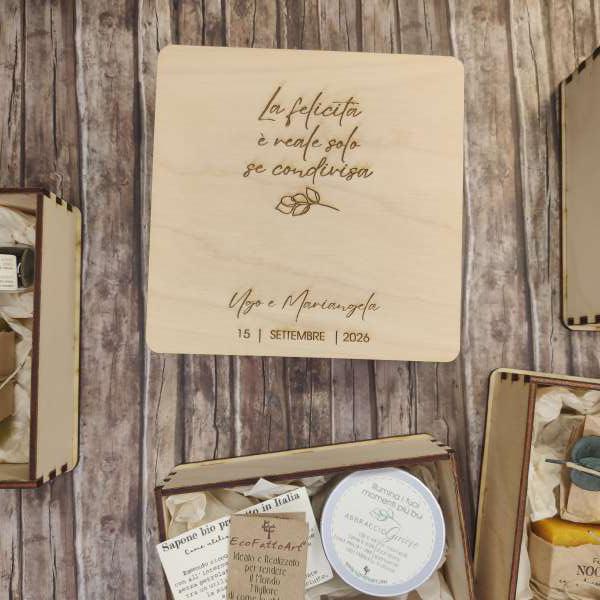 scatola di legno personalizzata ecofattoart